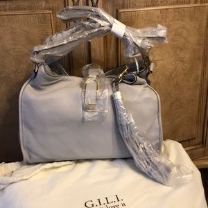 G.I.L.I Italian leather bag brand new